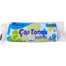 Canhome Büyük Boy Çöp Torbası 10 Adet Mavi 65 x 80 cm