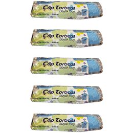 Canhome Büyük Boy Çöp Torbası 10 Adet Mavi 65 x 80 cm