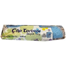 Canhome Büyük Boy Çöp Torbası 10 Adet Mavi 65 x 80 cm