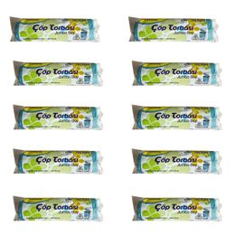 Canhome Jumbo Boy Mavi 10 Adet 80x110 cm 80 lt Çöp Poşeti