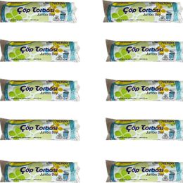 Canhome Jumbo Boy Mavi 10 Adet 80x110 cm 80 lt Çöp Poşeti