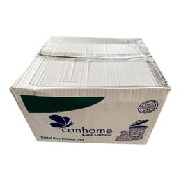 Canhome Mavi Büyük Boy Battal 75x90 cm 10 Adetlik 50 Rulo 30 lt Çöp Poşeti