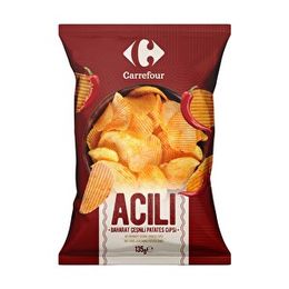 Carrefour 135 gr Acı Baharat Çeşnili Patates Cipsi