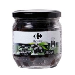 Carrefour 250 gr 321-380 XS-2XS Doğal Salamura Yağlı Siyah Zeytin