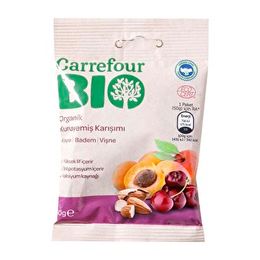 Carrefour Bio 50 gr Karışık Kayısı Badem Vişne Kurusu
