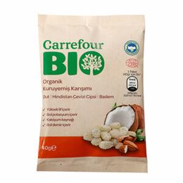 Carrefour Bio Hindistan Cevizi-Badem-Dut 40 gr Kuruyemiş
