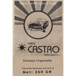 Castro 250 gr Çekirdek Etiyopya Yirgacheffe Kahve