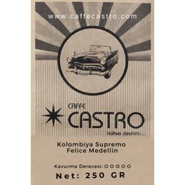 Castro 250 gr Çekirdek Kolombiya Supremo Felice Medellin Kahve