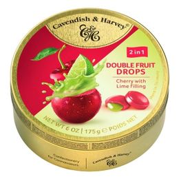 Cavendish & Harvey 175 gr Vişne ve Lime Limonlu Dolgulu Aromalı Şeker Cherry With Lime Şekerleme