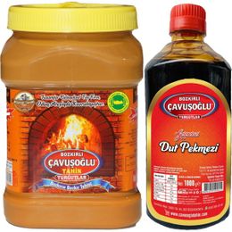 Çavuşoğlu 930 gr Odun Ateşinde Kepekli Bozkır Tahini + 1 kg Dut Pekmezi