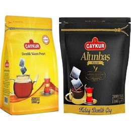 Çaykur 200'lü 5 gr Altınbaş + 200'lü 5 gr Siyah Süzen Demlik Poşet Çay