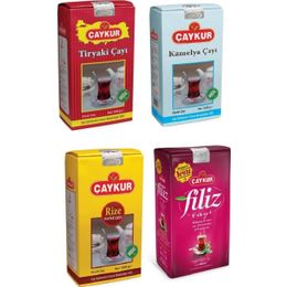 Çaykur 4x1 kg Tiryaki + Filiz + Turist + Kamelya Çayı
