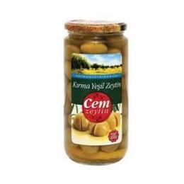Cem Kırma Yeşil Zeytin 400 gr 121-140 Ad/kg