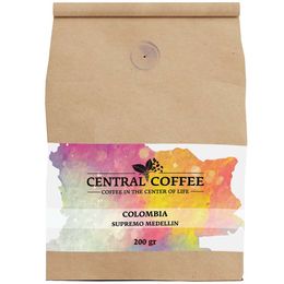 Central Coffee 200 gr Öğütülmüş Filtre Colombia Supremo Medellin Kahve