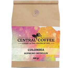 Central Coffee 500 gr Öğütülmüş Filtre Colombia Supremo Medellin Kahve