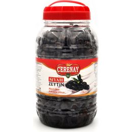 Cerenay Zeytincilik 291-320 Kalibre 2 kg Az Tuzlu Gemlik Yağlı Sele Sofralık Siyah Zeytin