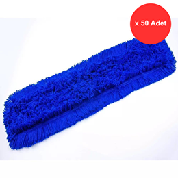Ceymop 40x50 cm Zincir Dikiş Orlon Mavi Mop