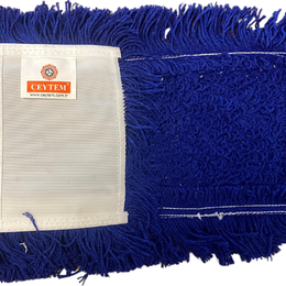 Ceytem Mavi 50x50 cm Zincir Dikiş Orlon Mop