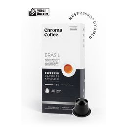 Chroma Coffee Brasil 10 Adet Nespresso Uyumlu Kapsül Kahve