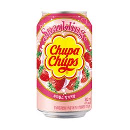 Chupa Chups 345 ml Sparkling Çilek & Krema Aromalı Gazlı İçecek