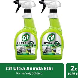 Cif 2x1025 ml Ultra Anında Etki Kir ve Yağ Çözücü