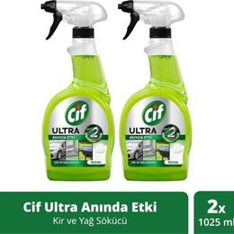 Cif 2x1025 ml Ultra Anında Etki Kir ve Yağ Çözücü