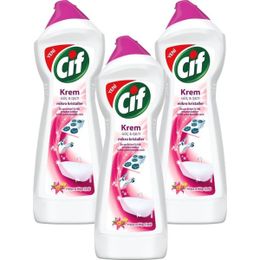 Cif 3x500 ml Frezya ve Müge Çiçeği Krem Temizleyici