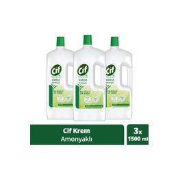 Cif Amonyaklı 3x1500 ml Yüzey Temizleyici Krem