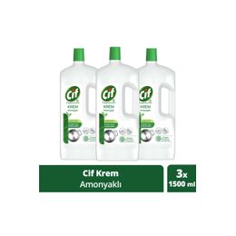 Cif Amonyaklı 3x1500 ml Yüzey Temizleyici Krem