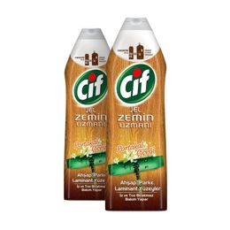 Cif Jel Uzmanı Portakal Çiçeği 2x750 ml Ahşap Parke Laminant Yüzey Temizleyici