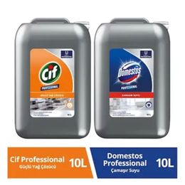 Cif Professional Güçlü Yağ Çözücü 10 lt Domestos 10 lt Professional Çamaşır Suyu
