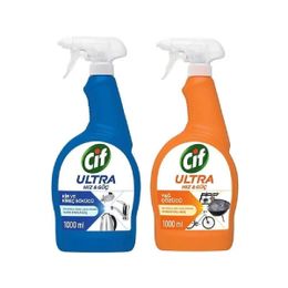 Cif Sprey Mutfak 1000 ml + Cif Banyo 1000 ml Temizleyici