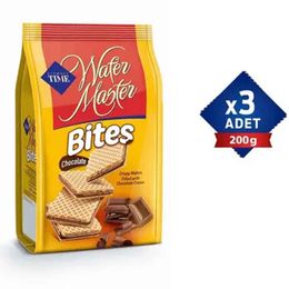 Çizmeci Time 200gr Wafer Master Bites Çikolata Kremalı Gofret