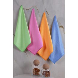 Clean Microfiber 40x40 cm 4'lü Baklava Desen Cam Temizlik Bezi