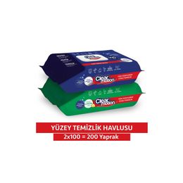 Clear Motion 2x100 200 Yaprak Yüzey Temizlik Havlusu