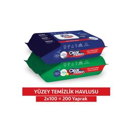 Clear Motion 2x100 200 Yaprak Yüzey Temizlik Havlusu