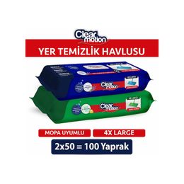 Clear Motion 2x50 100 Yaprak Yer Temizlik Havlusu