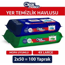 Clear Motion 2x50 100 Yaprak Yer Temizlik Havlusu