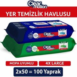 Clear Motion 2x50 100 Yaprak Yer Temizlik Havlusu