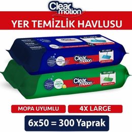 Clear Motion 6x50 300 Yaprak Yer Temizlik Havlusu