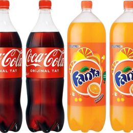 Coca Cola 2.5 lt+ Fanta 2,5 lt Portakal