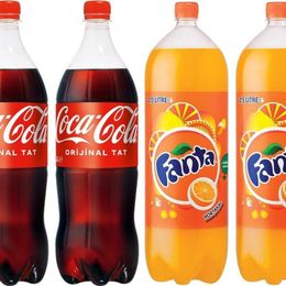 Coca Cola 2.5 lt+ Fanta 2,5 lt Portakal