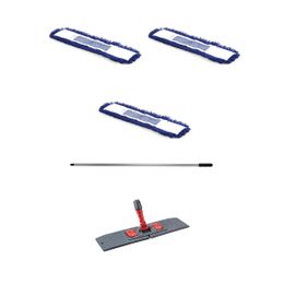Cod-Ex 3 Adet 40 cm Orlon Nemli Palet Tablet Toz Toplama Statik Mop Takımı Seti