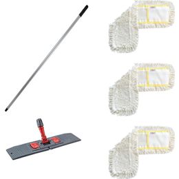 Cod-Ex 40 cm Nemli Mop + Katlanır Aparat + Metal Vidalı Sap
