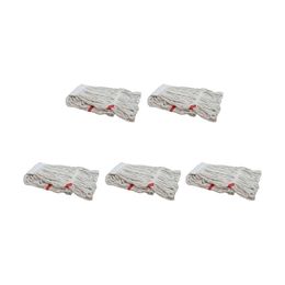 Cod-Ex 5 Adet 25 cm 500 gr Pamuklu Geniş Islak Mop Püskül Paspas Başlığı