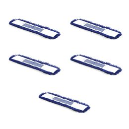 Cod-Ex 5 Adet 40 cm Orlon Nemli Palet Tablet Toz Toplama Statik Mop Takımı Seti