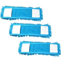 Cod-Ex 50 cm 3 Adet Mikrofiber Islak Kuru Nemli Makarna Şönil Palet Tablet Mop Yedeği