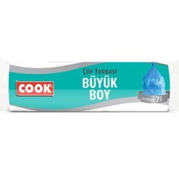 Cook Büyük Boy 65x80 cm 7 Adet Ekonomik Çöp Torbası