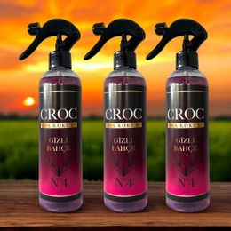 Croc 3x400 ml No:4 Gizli Bahçe Sprey Şişe Oda Kokusu