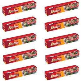 Dalia 10 Adet 45 cm 100 mt 8 Mikron Şeffaf Mutfak Rulo Streç Film